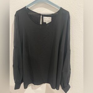 Lane Bryant Girl with Curves Black Blouse Size 18